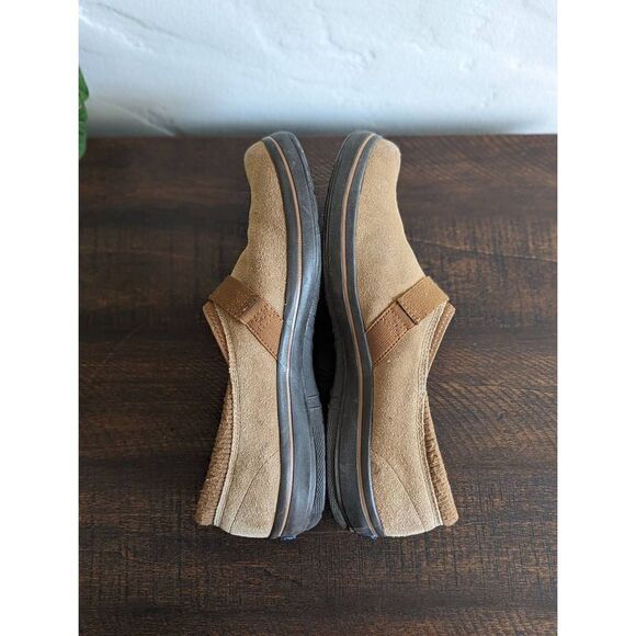 Keds Women's Springy Steps Brown Suede Faux Fur Loafer Shoes - Size 8 - Picture 5 of 8